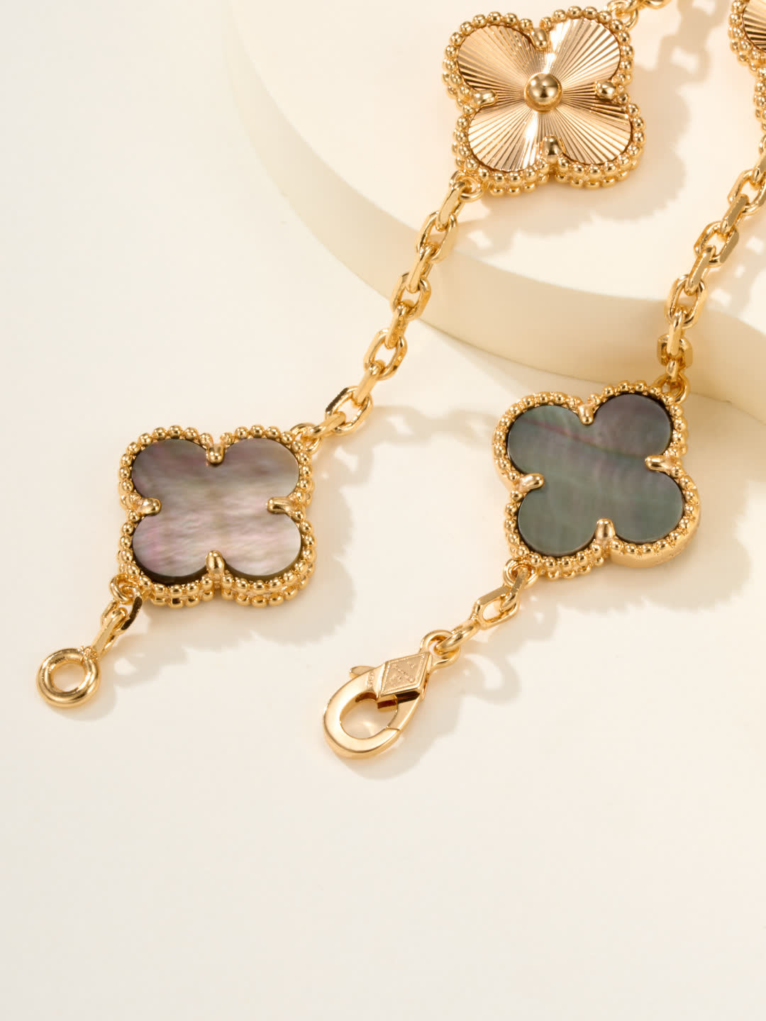 Van Cleef & Arpels Alhambra Gold Bracelet with Mother-of-Pearl